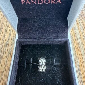 RETIRED Pandora Darling Daises Spacer Charm #791495EN12